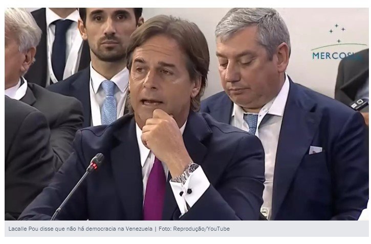 Presidente do Uruguai critica Venezuela e constrange Lula