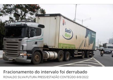 STF derruba trechos da Lei dos Caminhoneiros sobre jornada do motorista