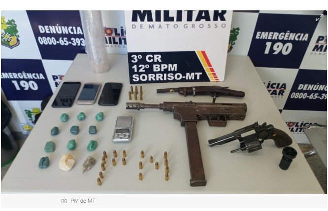 PM prende integrantes de facção criminosa, apreende armas e munições