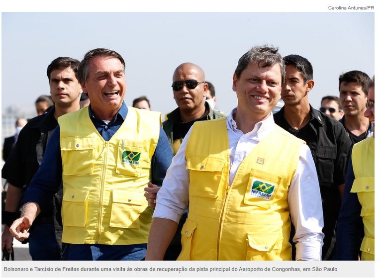 Bolsonaro sinaliza para Tarcísio que PL está disposto a discutir reforma no Senado