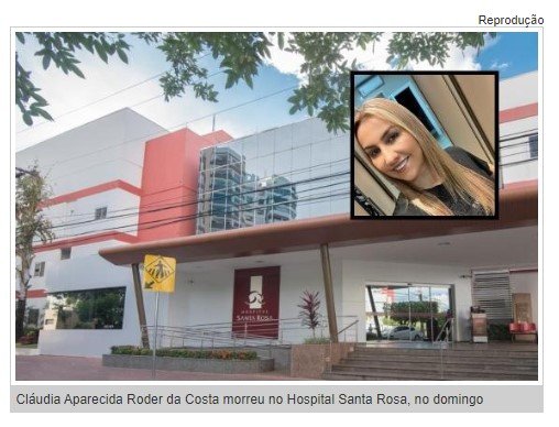 Santa Rosa só vai falar sobre caso de empresária morta durante lipoaspiração às autoridades