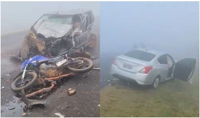 Casal de produtores morre em acidente em Chapada; cinco ficam feridos