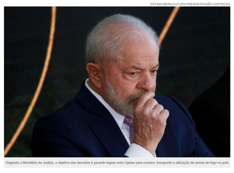 Lula e Flávio Dino discutem novo decreto de armas