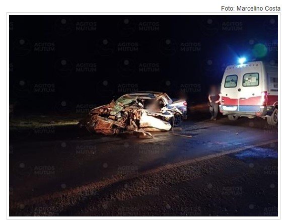 Acidente entre carreta e carro deixa uma pessoa morta na MT-235 em Santa Rita do Trivelato/MT
