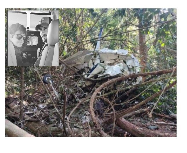 Bombeiros acham corpos de pai e filho que caíram com avião entre RO e MT