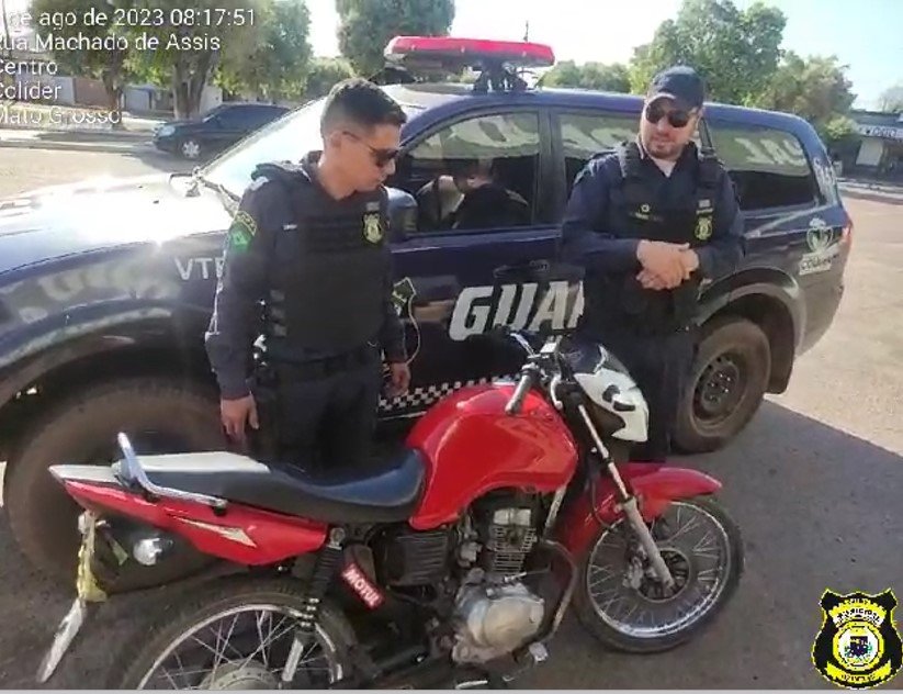 Moto barulhenta e apreendida pelos Guardas de Transito de Colíder. (Vídeo)