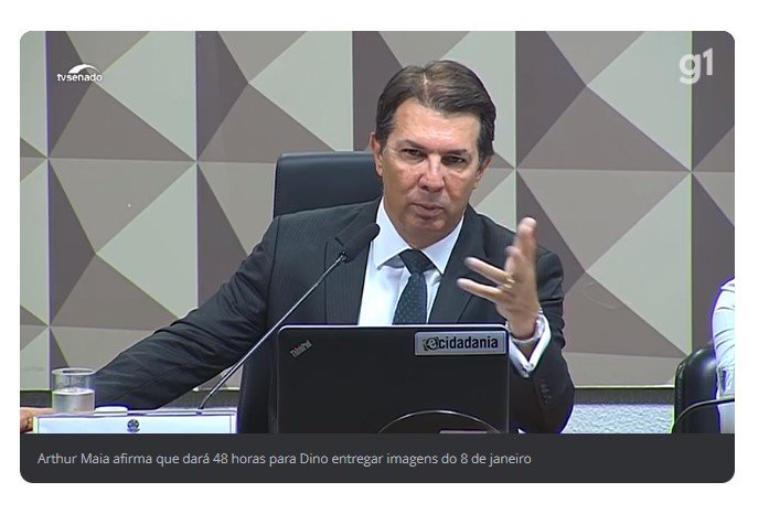 Após dizer que acionaria STF, Maia afirma que dará 48 horas para Dino entregar imagens do 8 de janeiro