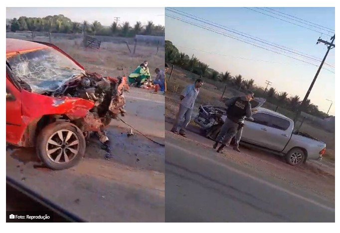 Caminhonete e picape colidem na MT-208 em Alta Floresta; vítimas socorridas ao Hospital Regional