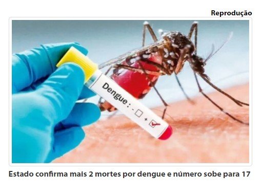 Estado confirma mais 2 mortes por dengue e número sobe para 17