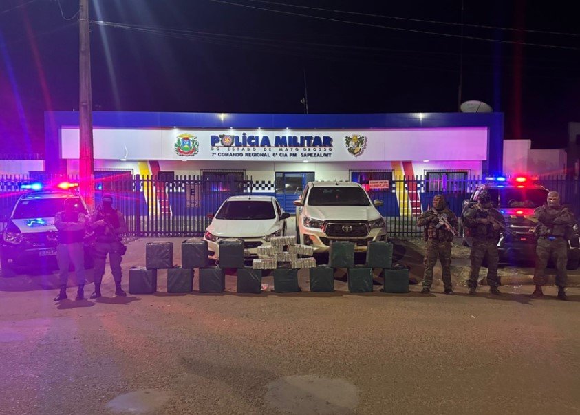 Gefron e PM apreendem cerca de 500 kg de droga avaliados em R$ 11 milhões