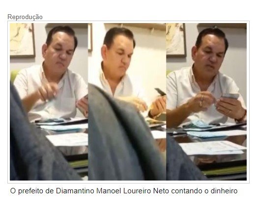 Vídeo mostra prefeito contando dinheiro de suposta propina; veja