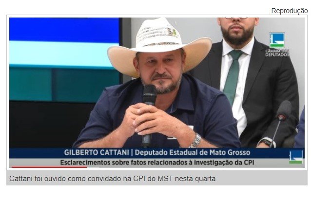 Cattani em CPI: 'Não existe assentado do MST; é um grupo criminoso'