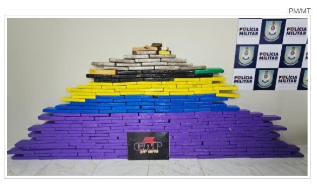 PM apreende 102 kg de maconha em ação que teve troca de tiros com criminosos