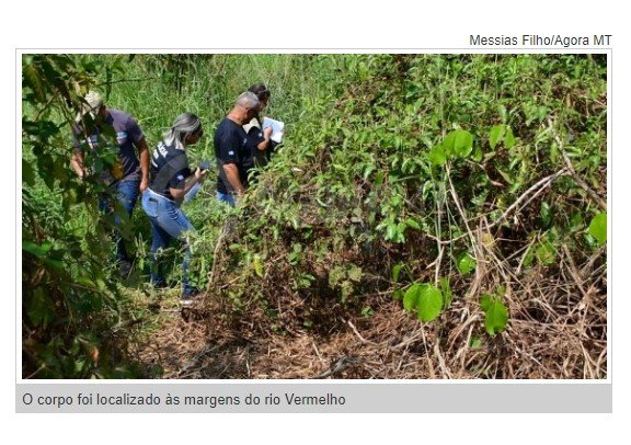 Homem é assassinado e desovado às margens de rio em MT