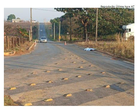 Homem de 34 anos morre atropelado por ônibus no interior de MT