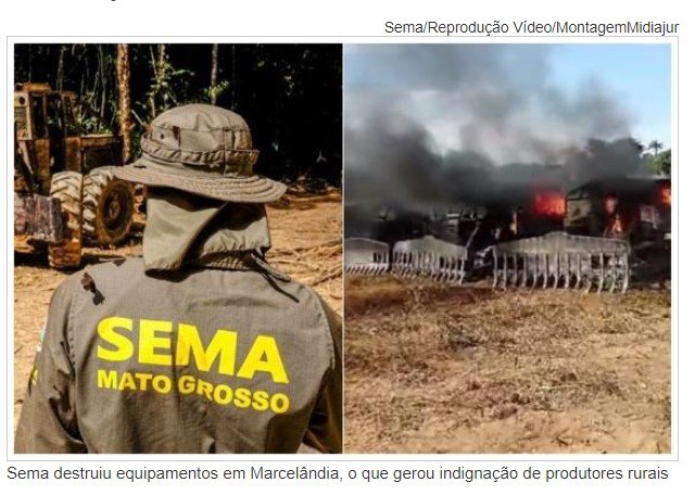 MPE dá 'bronca' em juiz de Sinop e defende destruição de maquinários