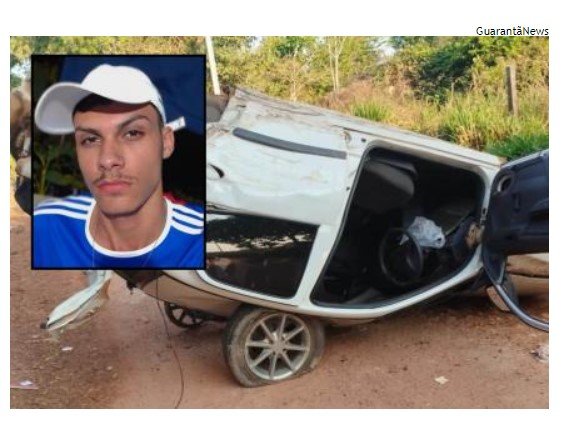 Jovem de 20 anos morre após carro capotar na zona rural em Guarantã.