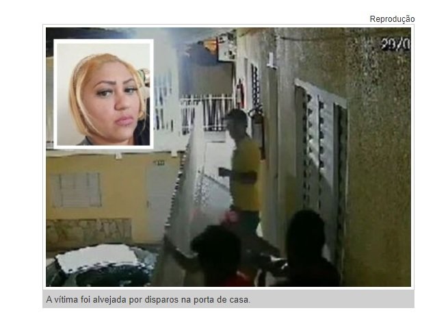 Vídeo mostra bandidos matando mulher a tiros em quitinete de Cuiabá