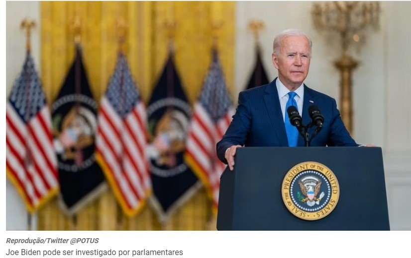 Presidente da Câmara dos Deputados dos EUA pede inquérito formal por impeachment de Biden