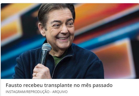 Família de Faustão visita Câmara e defende projeto sobre doação 'automática' de órgãos