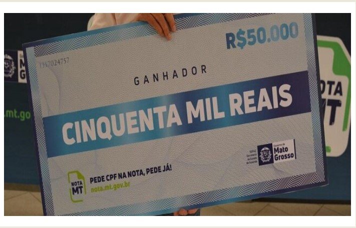 Moradora de Sorriso ganha R$ 50 mil no Nota MT, Confira os ganhadores do sorteio.