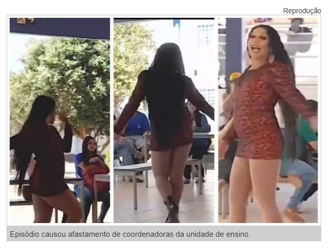 Coordenadoras são afastadas após show de drag queen em escola estadual. (Vídeo)