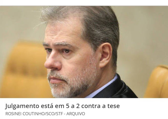 Toffoli vota contra marco temporal para demarcação de terras indígenas