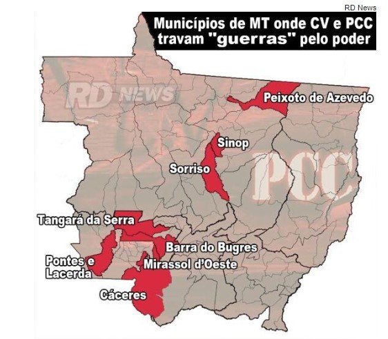 CV e PCC duelam em Cáceres e mais duas cidades da fronteira por controle de corredor do tráfico