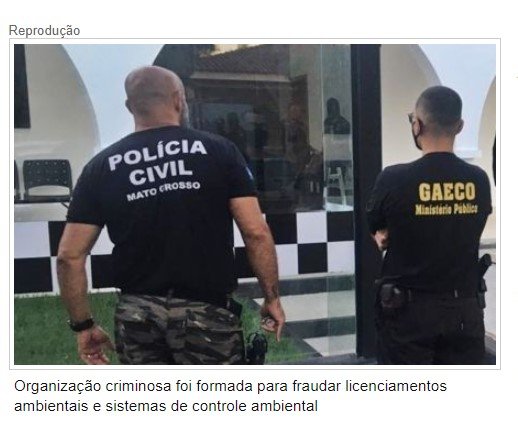 Polícia desmonta esquema de servidores da Sema e empresários