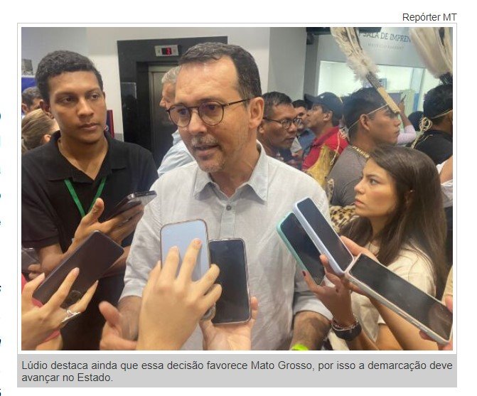 Lúdio chama produtores de 'grileiros' e defende avanço da demarcação de terras indígenas em MT