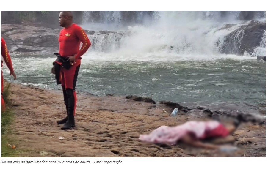 Jovem rondonopolitano de 21 anos morre ao cair de cachoeira após tentar tirar selfie