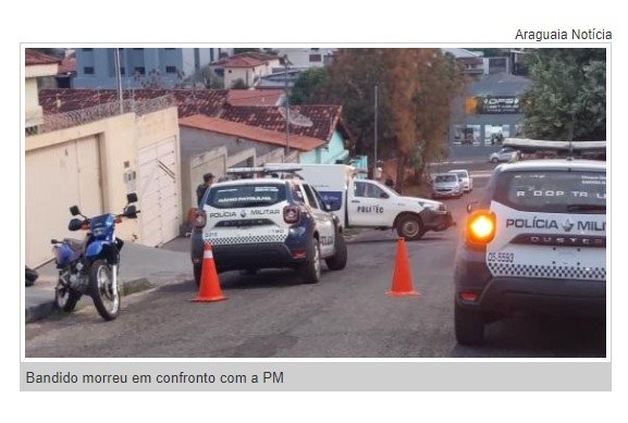 Ladrão invade casa, troca tiros com a Força Tática e morre em confronto
