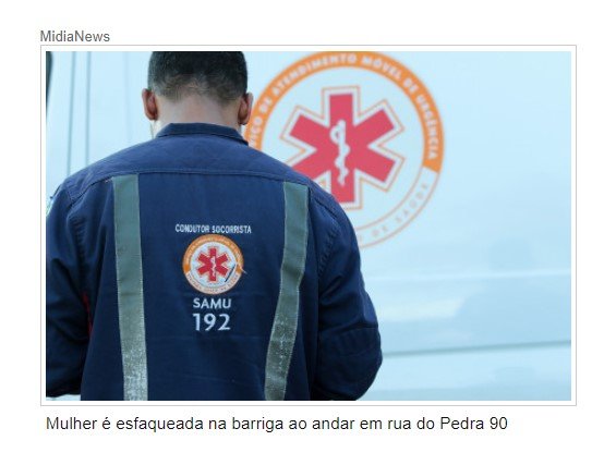 Mulher é esfaqueada na barriga ao andar em rua de bairro da capital