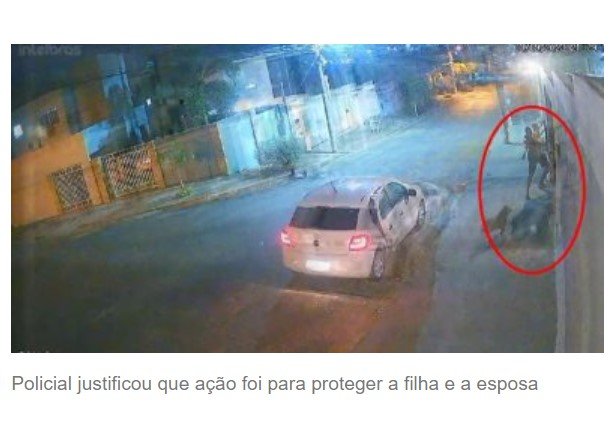 Câmera revela que PM estava com criança de um ano quando atirou em cachorro na capital