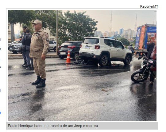 Jovem morre em acidente na Avenida durante temporal na capital do estado.