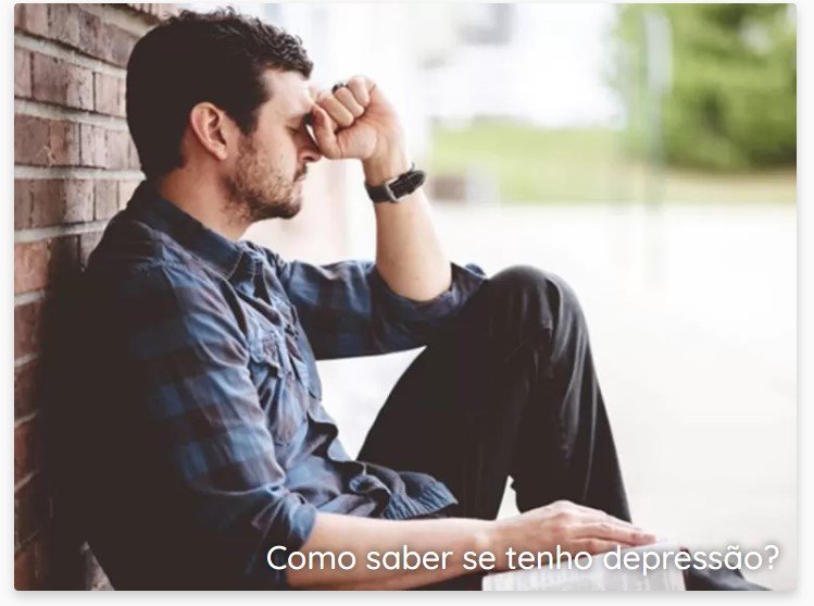 Como saber se tenho depressão?