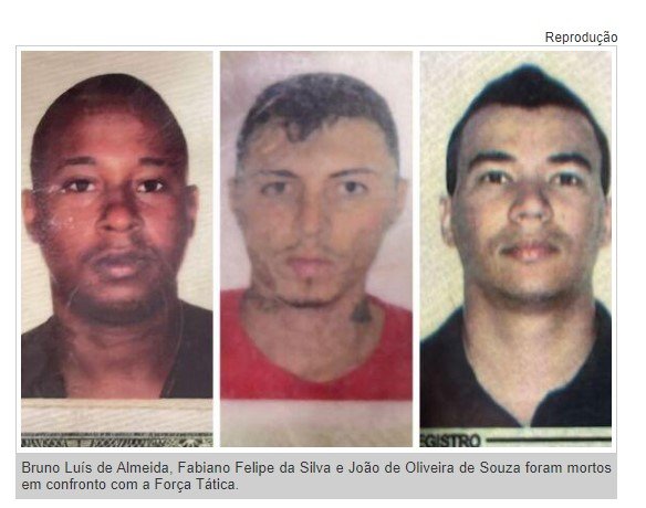 Três bandidos morrem em confronto com a Força Tática em MT