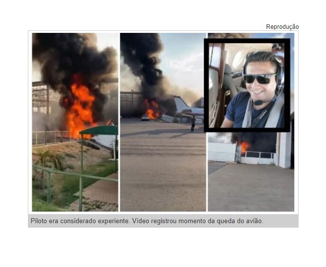Piloto morto em explosão de avião era experiente e tinha canal sobre aviação no Youtube