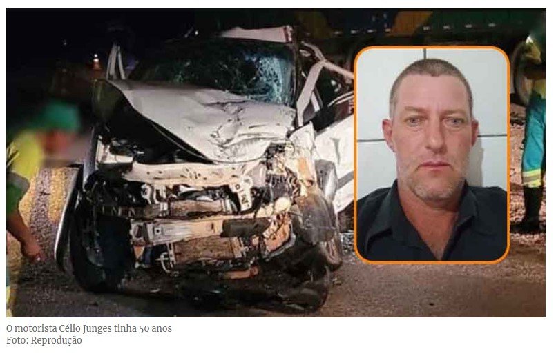 Motorista de Strada morre após bater de frente com carreta em Nova Canaã