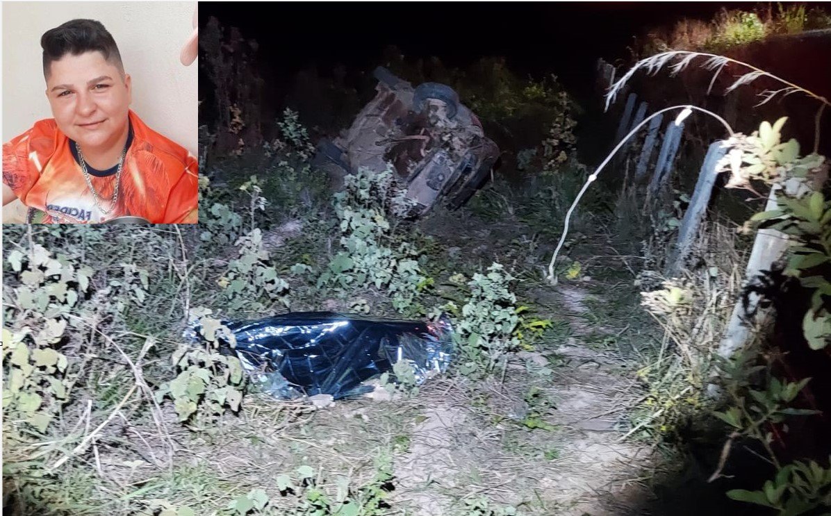 COLÍDER: Capotamento e morte na rodovia da cidade, mulher morreu na hora, condutor esta em estado grave. (Fotos)