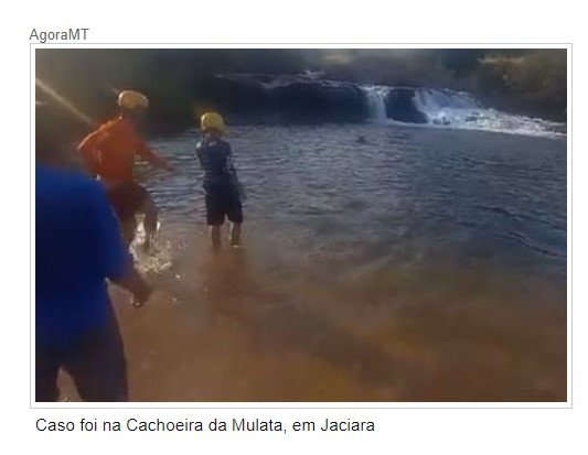 Jovem de 17 anos morre afogado em cachoeira em Jaciara