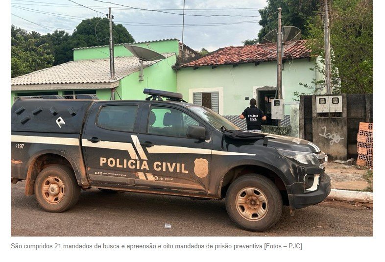 Facção envolvida com tráfico de drogas, comércio de armas, lavagem, tortura e homicídio é alvo da PC