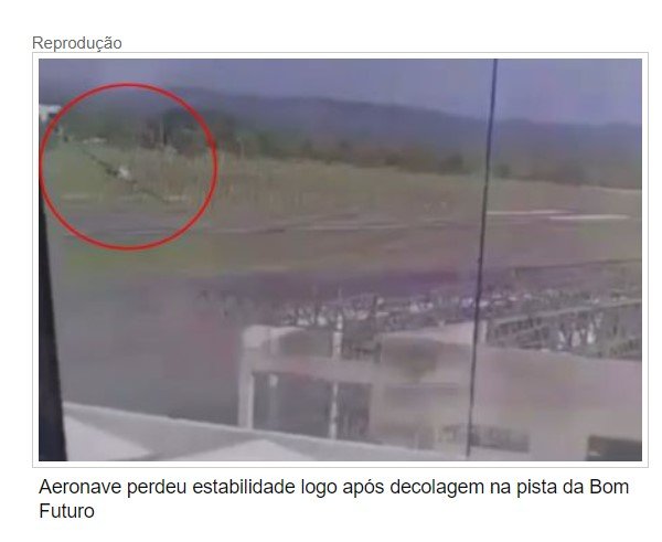 Novo vídeo mostra decolagem de avião que caiu e matou 2; veja