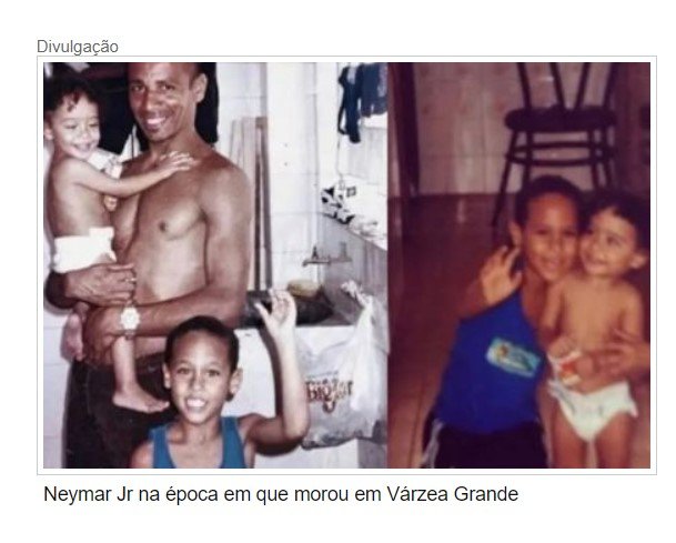 Maior craque da Seleção, Neymar viveu parte da infância em VG