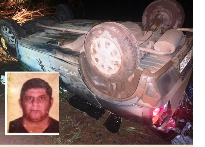 Motorista morre em capotamento de Fiat Uno em Nova Canaã do Norte. (Fotos)