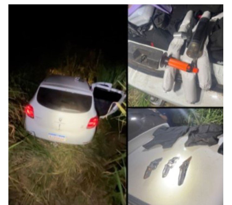 PM impede explosão de banco e mata 3 bandidos em troca de tiros em MT