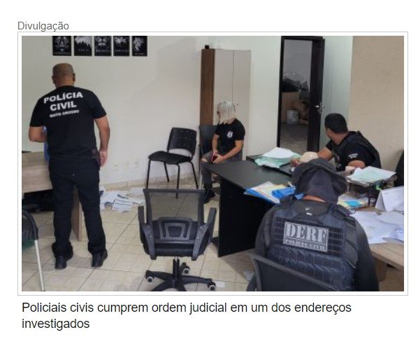 Veja os alvos da operação que investiga esquema em Sinop