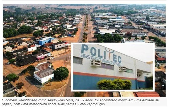Corpo em estado de decomposição é encontrado em estrada no Assentamento em Carlinda