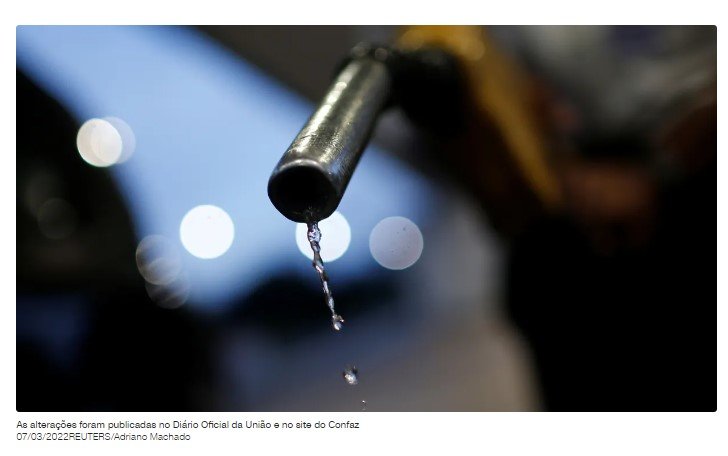 Confaz anuncia aumento do ICMS de gasolina, diesel e gás de cozinha