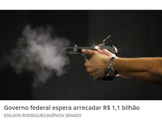 Governo aumenta imposto de arma, spray de pimenta e munição de 29,25% para até 55%
